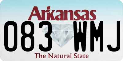 AR license plate 083WMJ