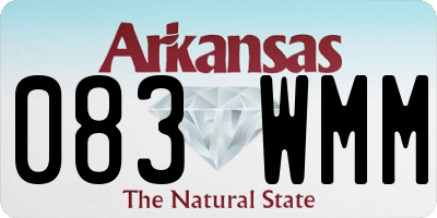 AR license plate 083WMM