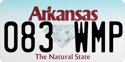 AR license plate 083WMP