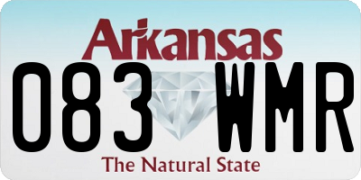 AR license plate 083WMR