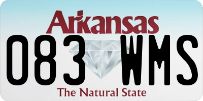 AR license plate 083WMS
