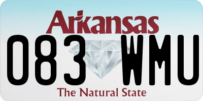 AR license plate 083WMU