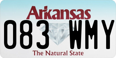 AR license plate 083WMY