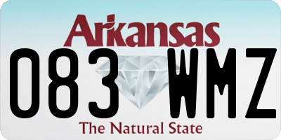 AR license plate 083WMZ