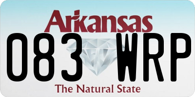 AR license plate 083WRP