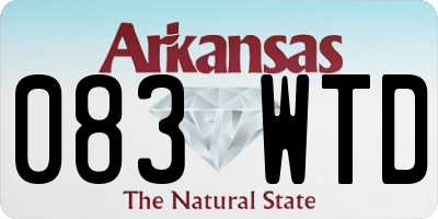 AR license plate 083WTD