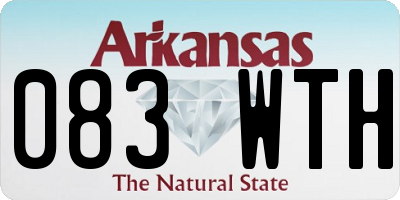 AR license plate 083WTH