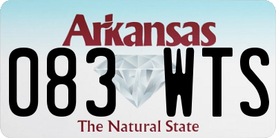 AR license plate 083WTS