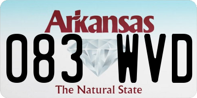 AR license plate 083WVD