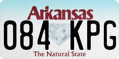 AR license plate 084KPG