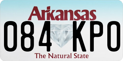 AR license plate 084KPO