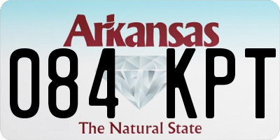 AR license plate 084KPT