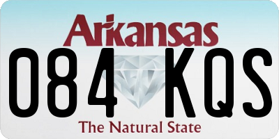 AR license plate 084KQS