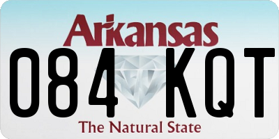 AR license plate 084KQT