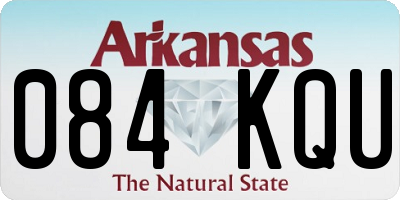 AR license plate 084KQU