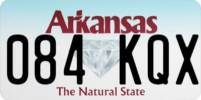 AR license plate 084KQX