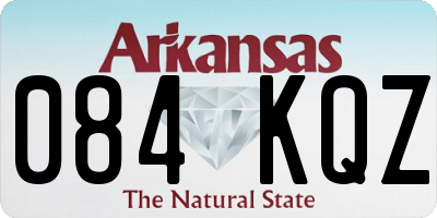 AR license plate 084KQZ