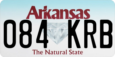 AR license plate 084KRB
