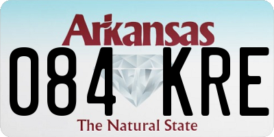 AR license plate 084KRE