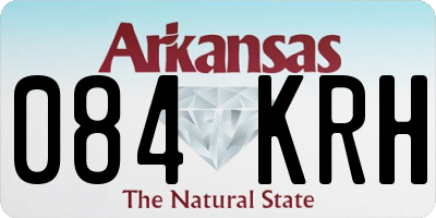 AR license plate 084KRH