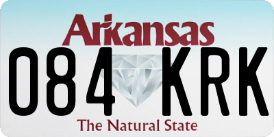 AR license plate 084KRK