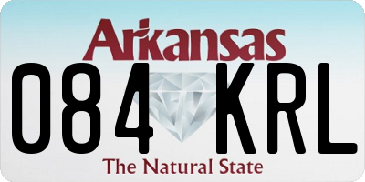 AR license plate 084KRL