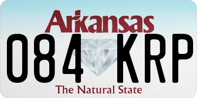 AR license plate 084KRP
