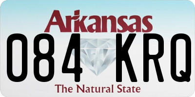 AR license plate 084KRQ