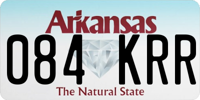 AR license plate 084KRR