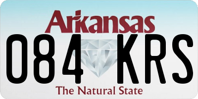AR license plate 084KRS