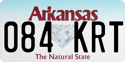 AR license plate 084KRT
