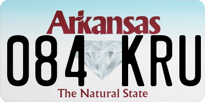 AR license plate 084KRU