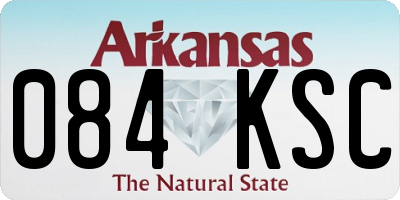 AR license plate 084KSC