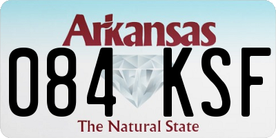 AR license plate 084KSF