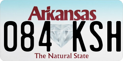 AR license plate 084KSH