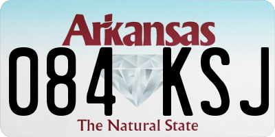 AR license plate 084KSJ
