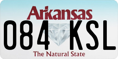 AR license plate 084KSL