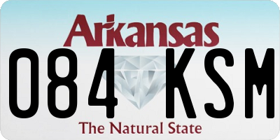 AR license plate 084KSM