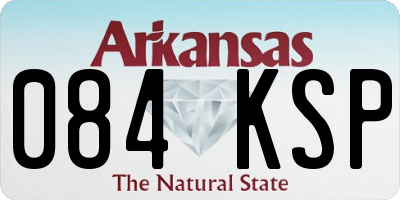 AR license plate 084KSP