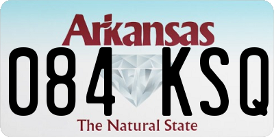 AR license plate 084KSQ