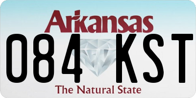 AR license plate 084KST