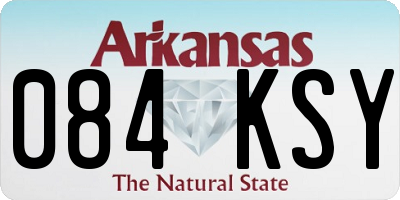 AR license plate 084KSY