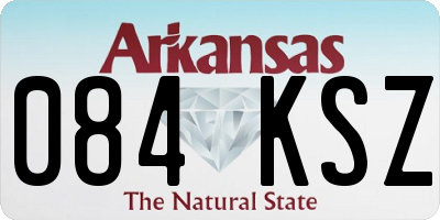 AR license plate 084KSZ
