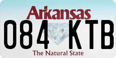 AR license plate 084KTB