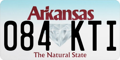 AR license plate 084KTI