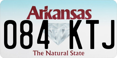 AR license plate 084KTJ