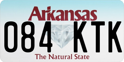 AR license plate 084KTK