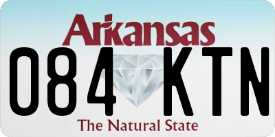 AR license plate 084KTN