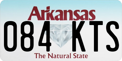 AR license plate 084KTS