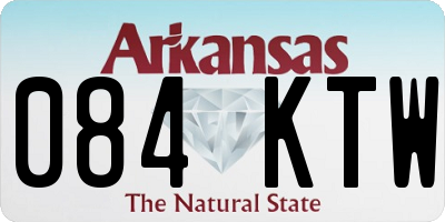 AR license plate 084KTW